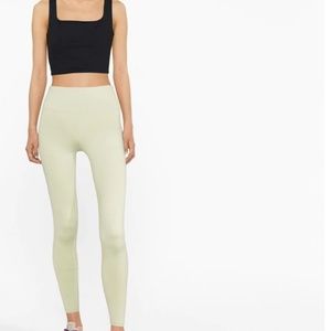 REFORMATION - Reformation Ecostretch performance leggings IN LIMON GREEN